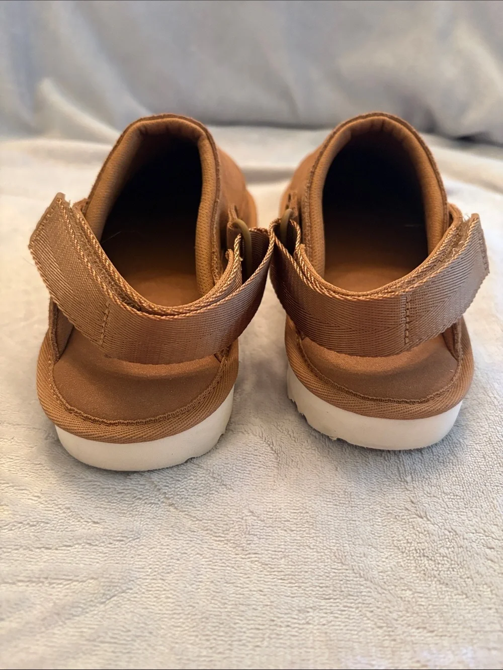 UGG kids Chestnut Brown Suede Slip-On Loafers